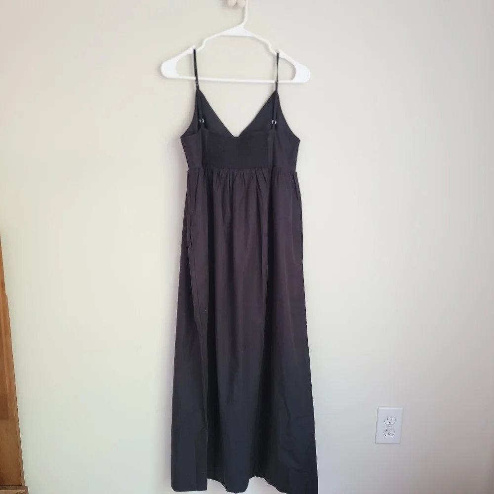 (sold) NWT Quince 100% Organic Cotton Sleeveless Maxi Dress, Black S - Picture 5 of 9